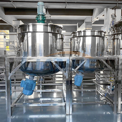 SUS316Lの暖房およびホモジェナイザーが付いている高いせん断の乳化剤のミキサーの液体洗剤作成機械