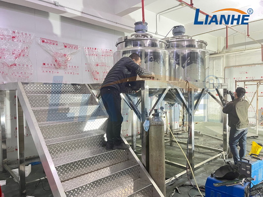 固定乳化剤のホモジェナイザーの機械を作る化粧品の保湿剤の暖房のミキサーのゲル