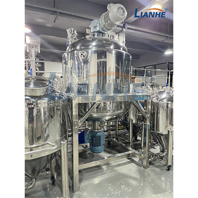 アジテータが付いている蒸気暖房の真空の乳化剤のミキサーの化粧品の軟膏の混合タンク