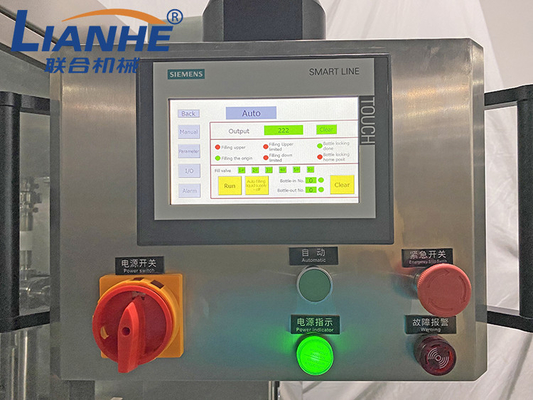 PLC 12は自動充填機の液体石鹸のシャワーのゲルのローションのおおう分類ラインをノズルを通して出す