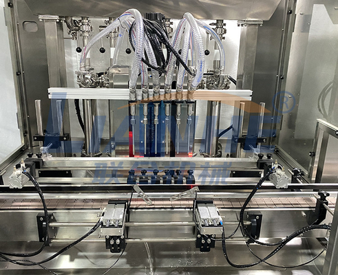 PLC 12は自動充填機の液体石鹸のシャワーのゲルのローションのおおう分類ラインをノズルを通して出す