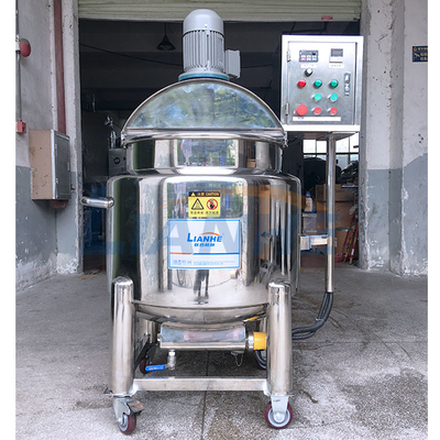 Jacketed 1.5KW 200LのSanitizerのホモジェナイザーの乳化剤のミキサーの暖房