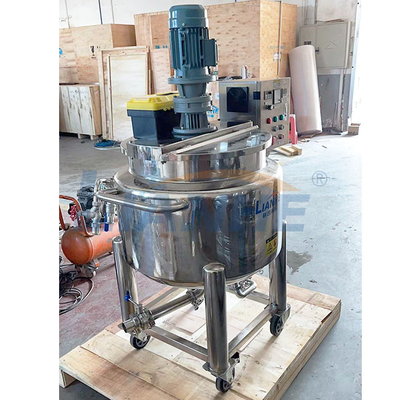 ステンレス鋼の100L石鹸の混合機械、蒸気のホモジェナイザーおよび乳化剤