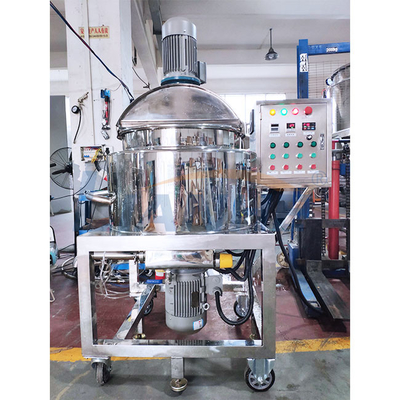 1.5KW手のSanitizerの生産設備、化粧品のための2枚のジャケットのホモジェナイザーのミキサー