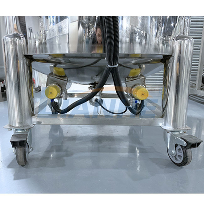 液体石鹸200Lの電気暖房のための移動可能でさびない真空のホモジェナイザーのミキサー