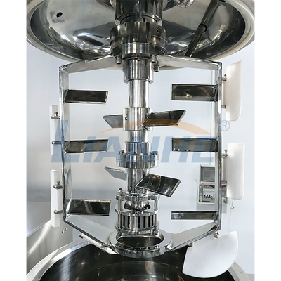 真空のミキサーのホモジェナイザーの乳化剤350Lのミキサーの化粧品のクリーム色の混合機械