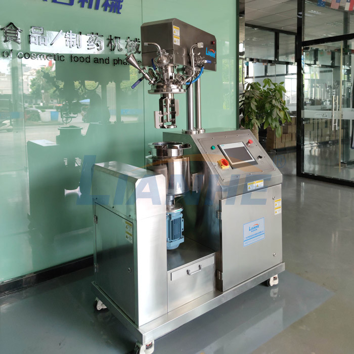 Lab Size Vacuum Emulsifying Mixer Cosmetic Cream Ointment Making Machine Vacuum Mixer for Body Lotion